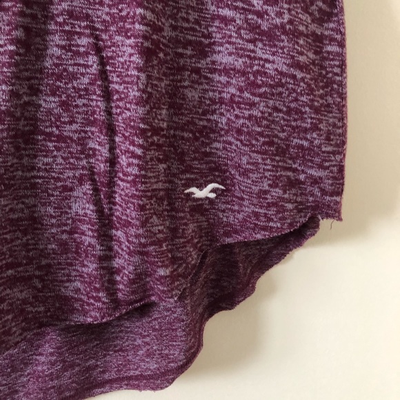 COPY - Burgundy/white v-neck tee - Picture 2 of 4